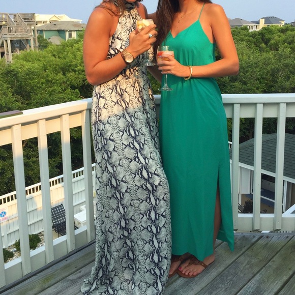 Green J Crew maxi dress - Picture 1 of 5